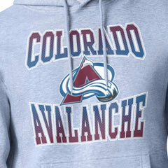 Colorado Avalanche Starter Comic Style Team Graphic Hoodie - Gray | NHL Lifestyle