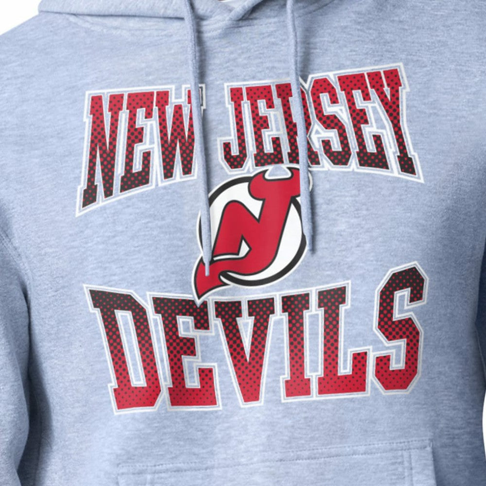 New Jersey Devils Starter Comic Style Team Graphic Hoodie - Gray | NHL on sale