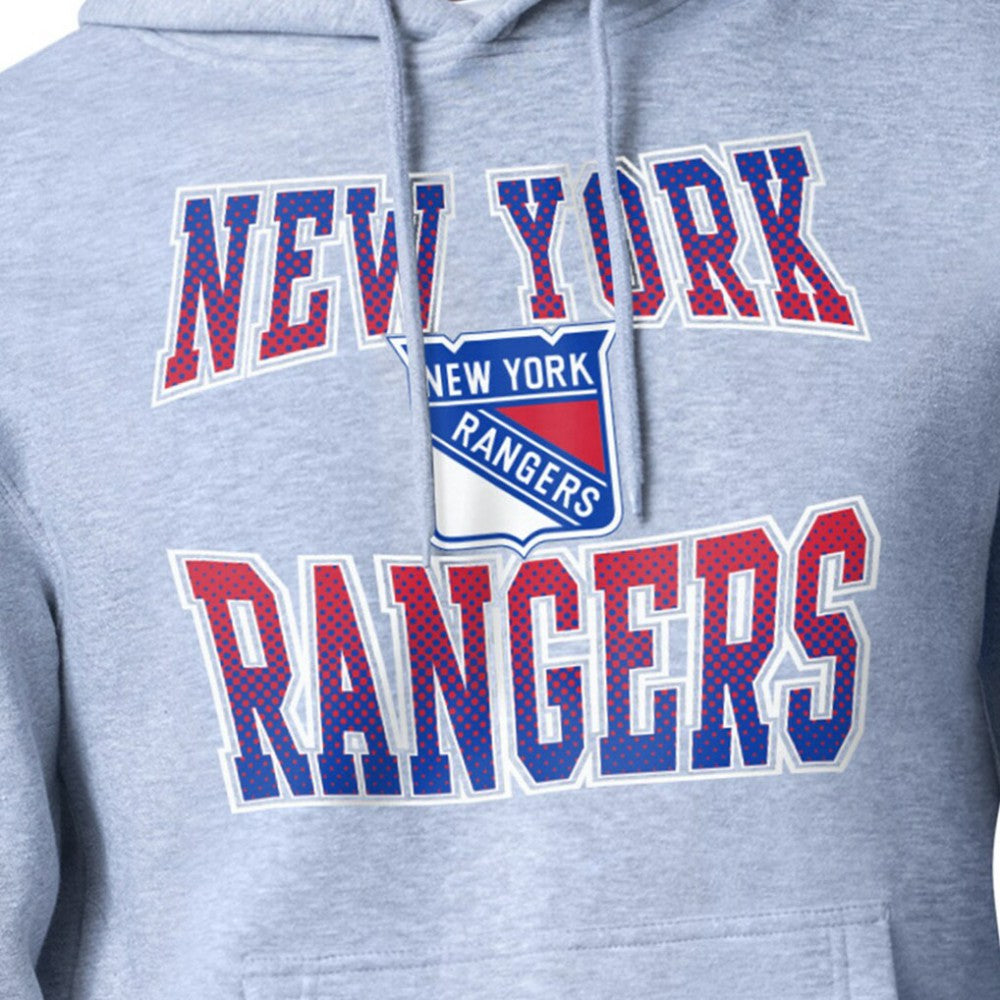 New York Rangers Starter Comic Style Team Graphic Hoodie - Gray | NHL sale