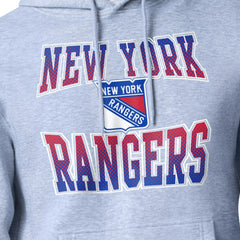 New York Rangers Starter Comic Style Team Graphic Hoodie - Gray | NHL sale