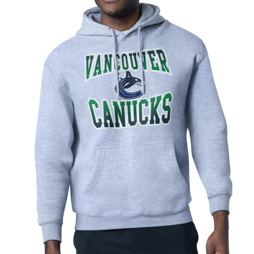 Vancouver Canucks Starter Comic Style Team Graphic Hoodie - Gray | NHL sale