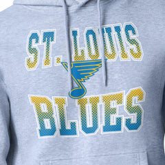 St. Louis Blues Starter Comic Style Team Graphic Hoodie - Gray | NHL near me