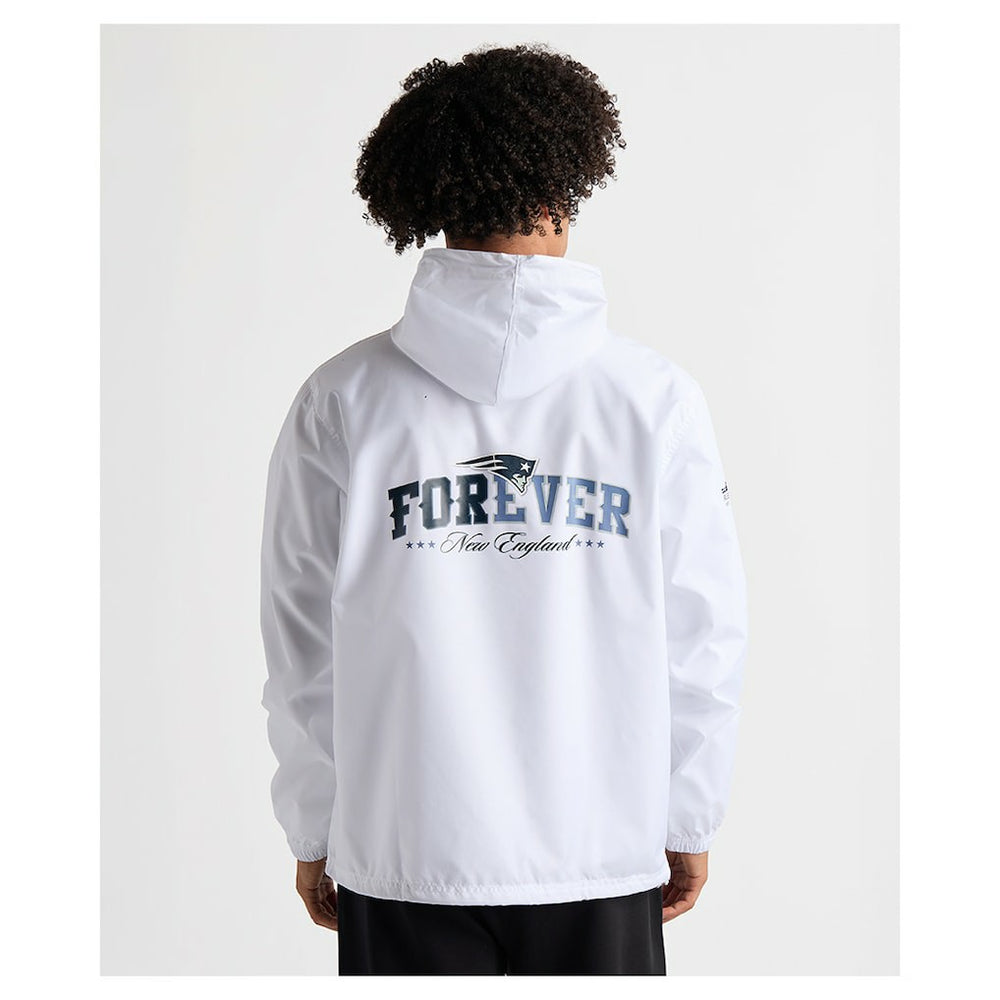 Charles River x New England Patriots Pack-N-Go Half-Zip Hoodie - White - NFL