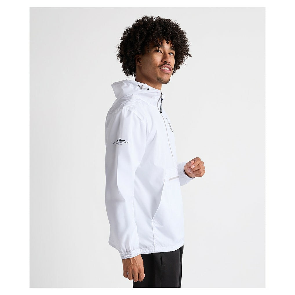 Charles River x New England Patriots Pack-N-Go Half-Zip Hoodie - White - NFL