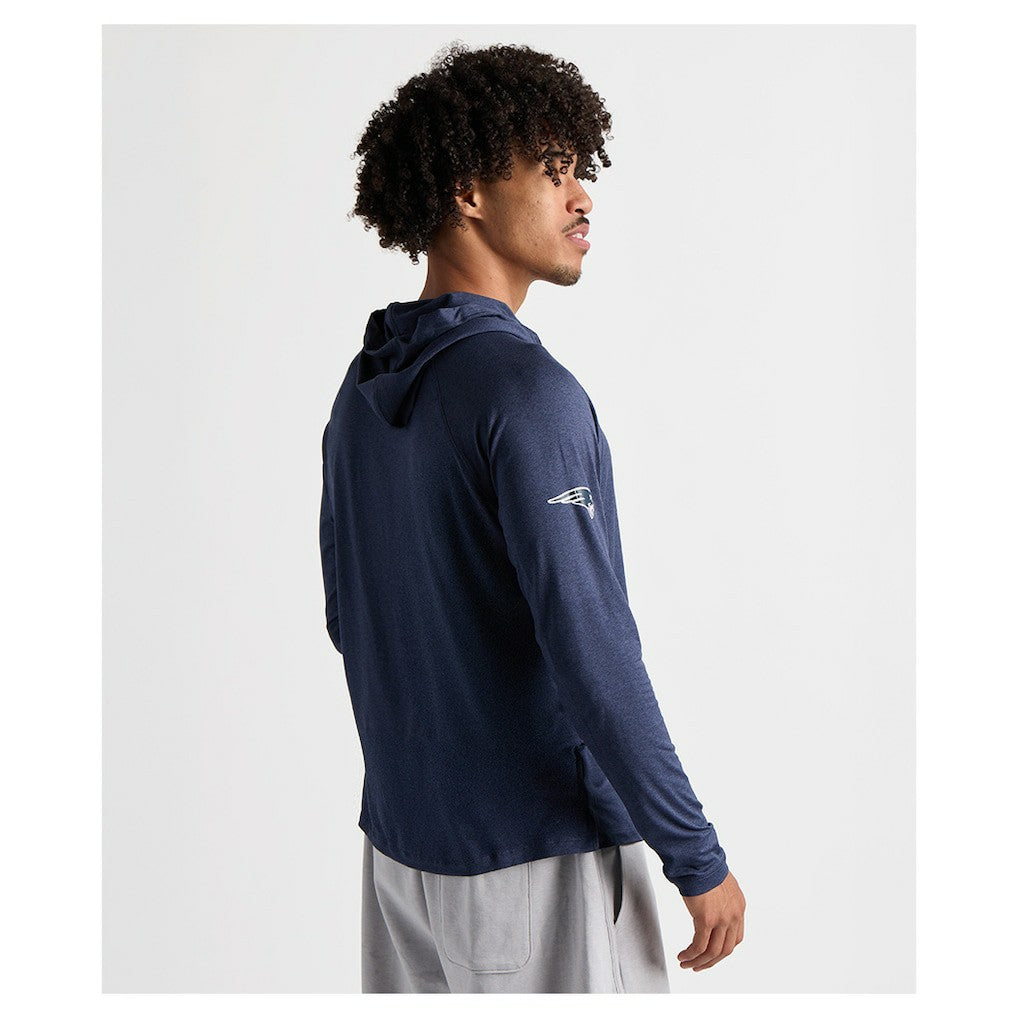 Charles River x New England Patriots Cayak Hooded Long Sleeve T-Shirt - Navy - NFL