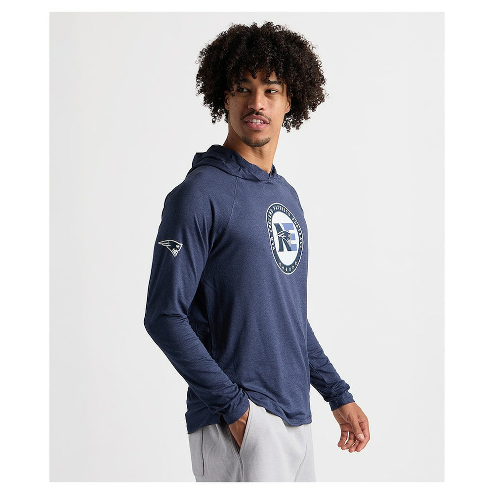 Charles River x New England Patriots Cayak Hooded Long Sleeve T-Shirt - Navy - NFL