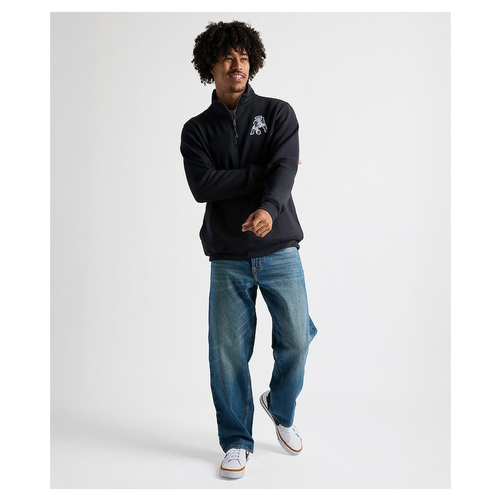 Charles River x New England Patriots Crosswind Quarter-Zip Pullover - Navy - NFL
