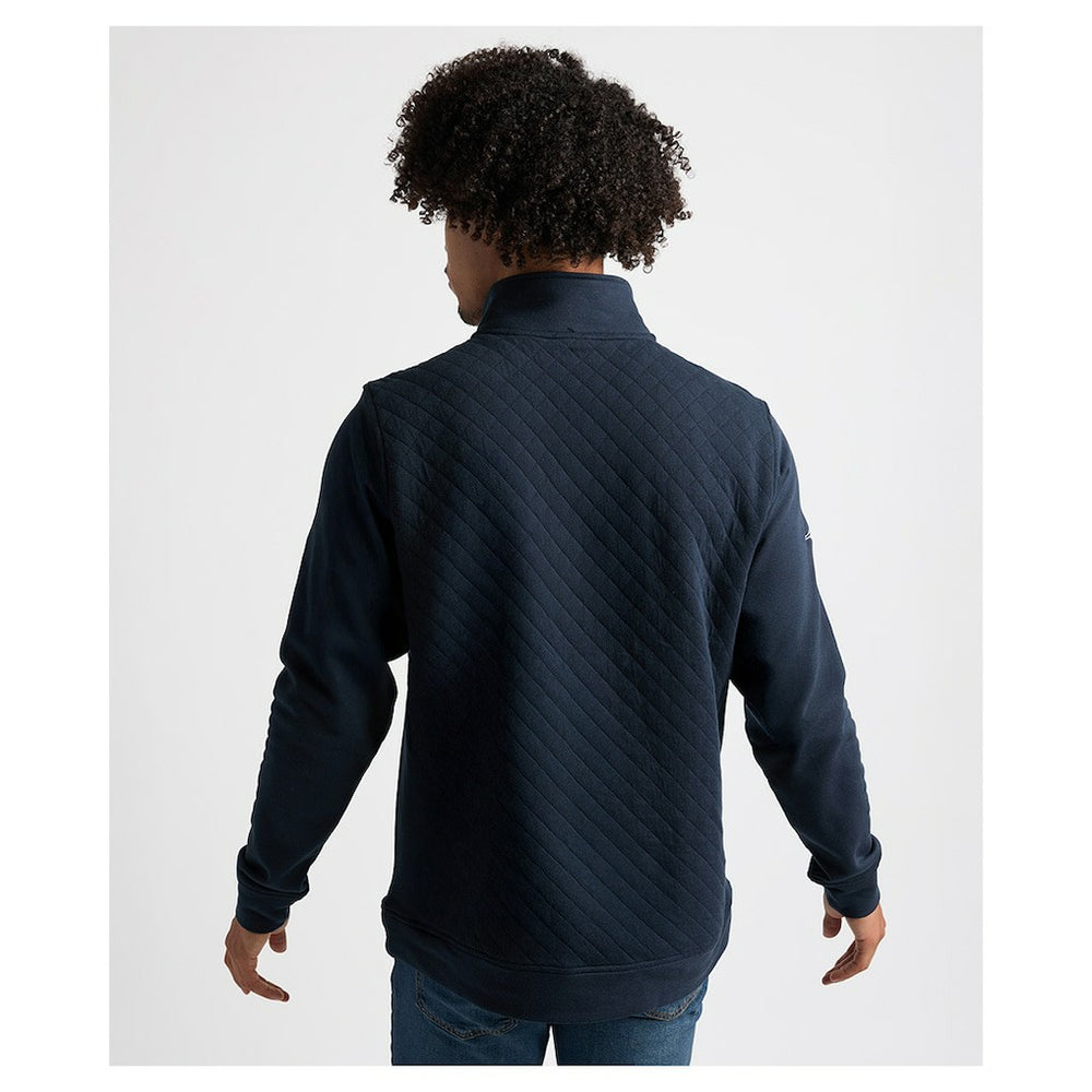 Charles River x New England Patriots Franconia Quilted Quarter-Zip Sweatshirt - Navy - NFL