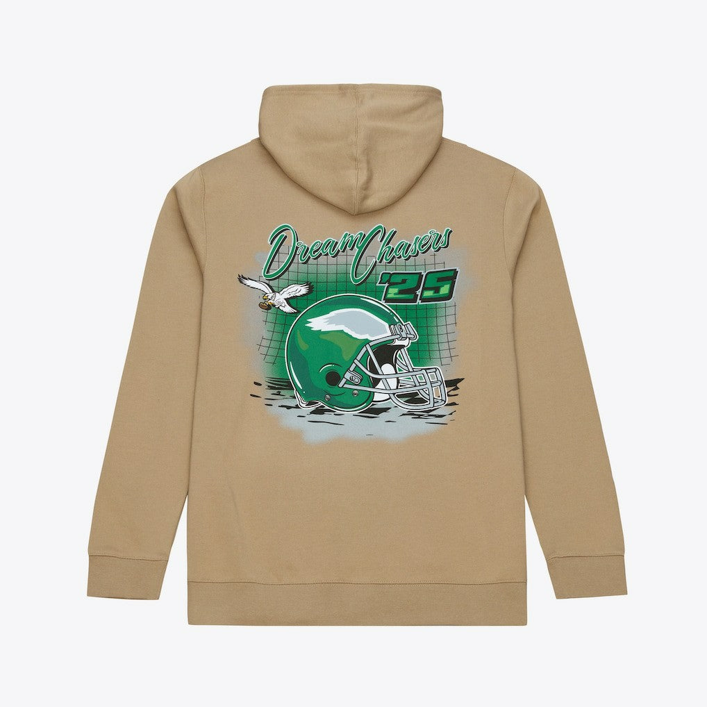 Philadelphia Eagles Dream Chasers Champions Hoodie - Sand - Mitchell & Ness