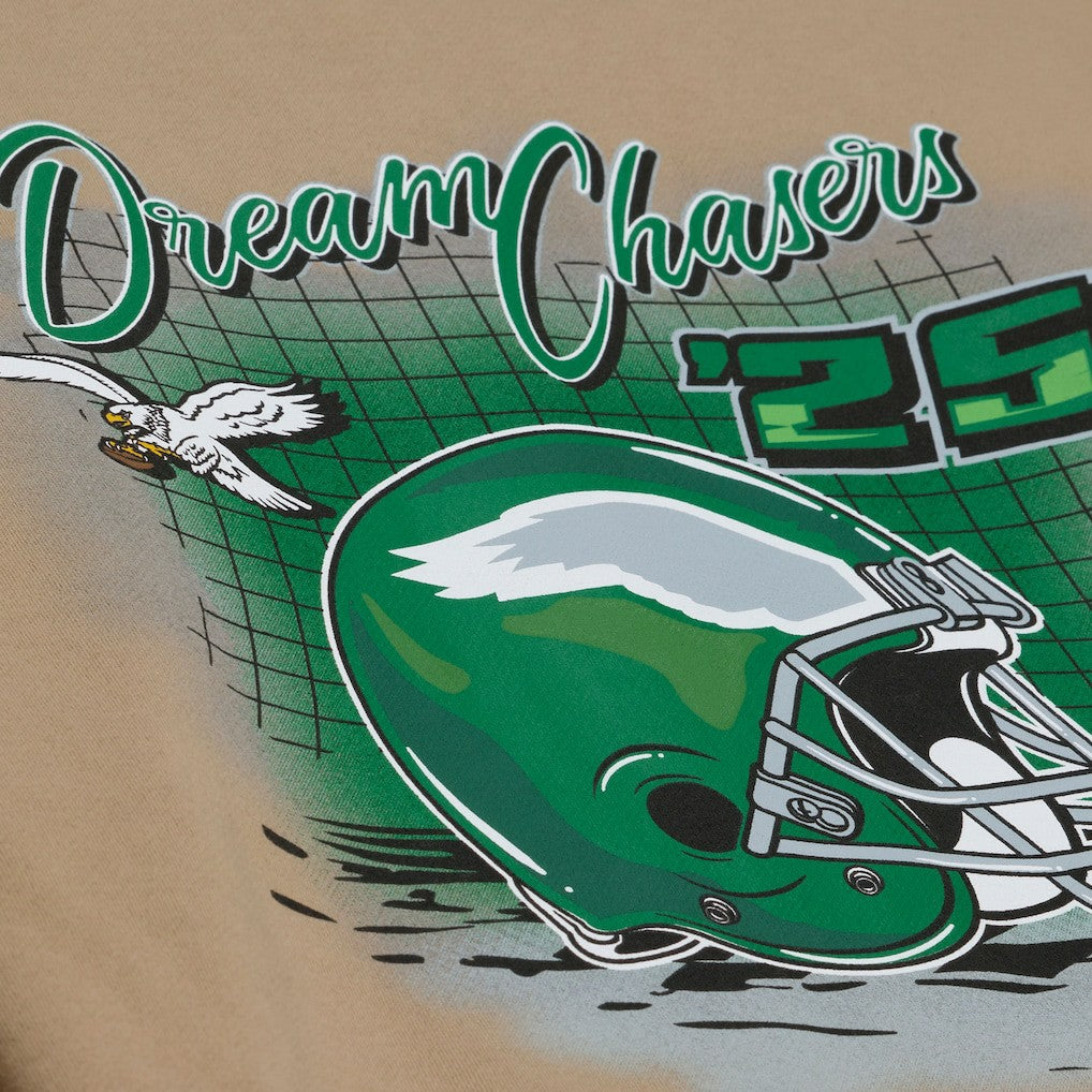 Philadelphia Eagles Dream Chasers Champions Hoodie - Sand - Mitchell & Ness
