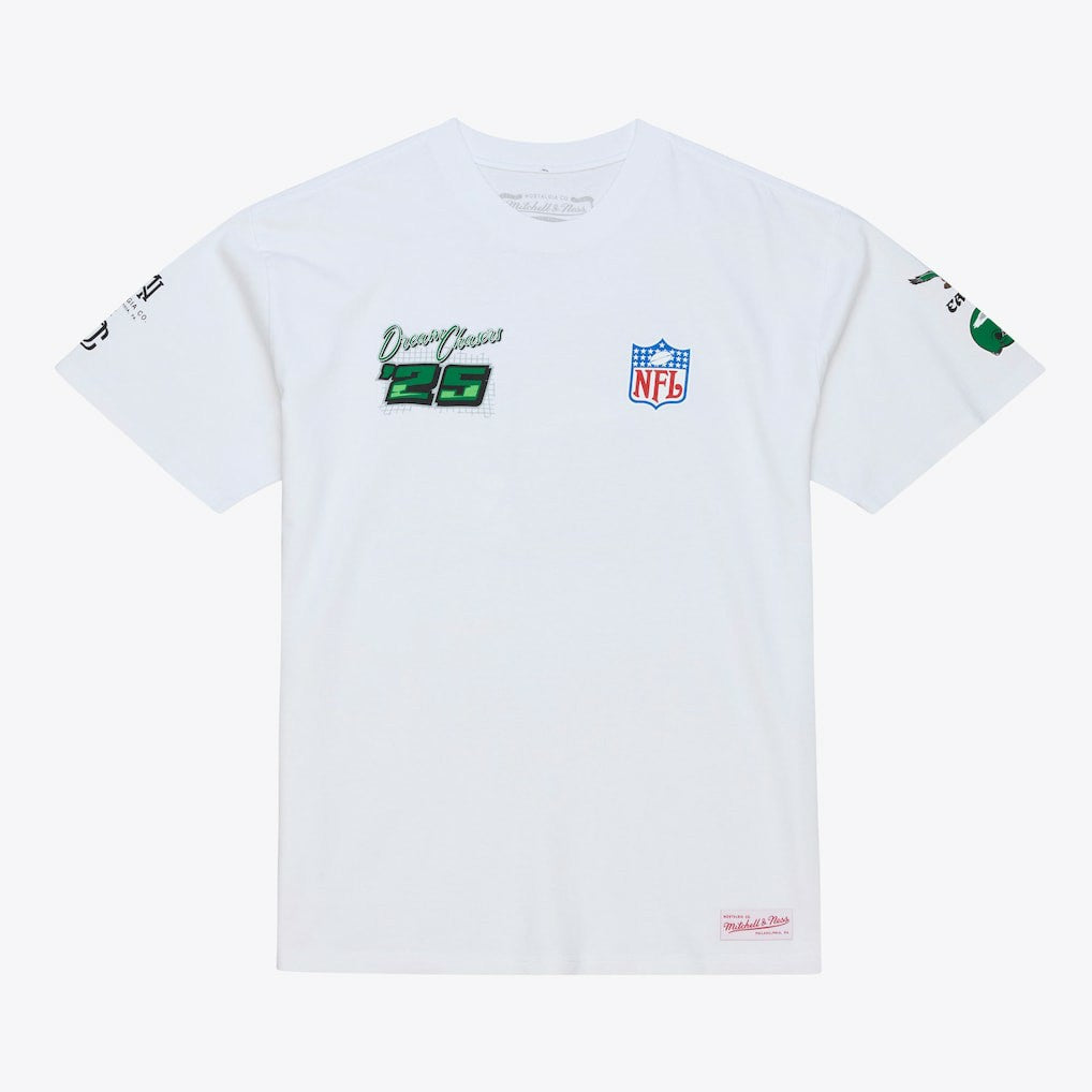 Philadelphia Eagles Dream Chasers Champions T-Shirt - White - Mitchell & Ness