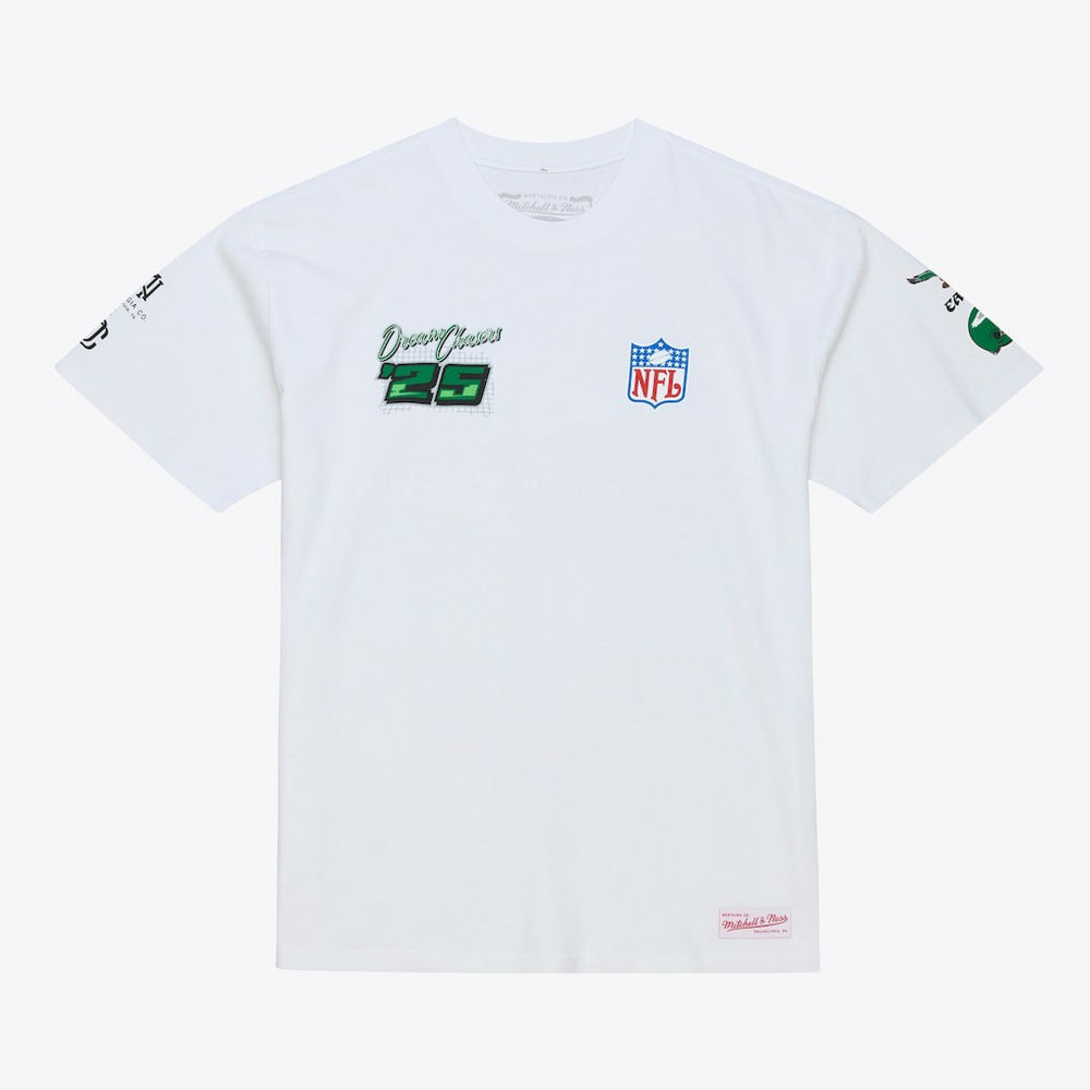 Philadelphia Eagles Dream Chasers Champions T-Shirt - White - Mitchell & Ness