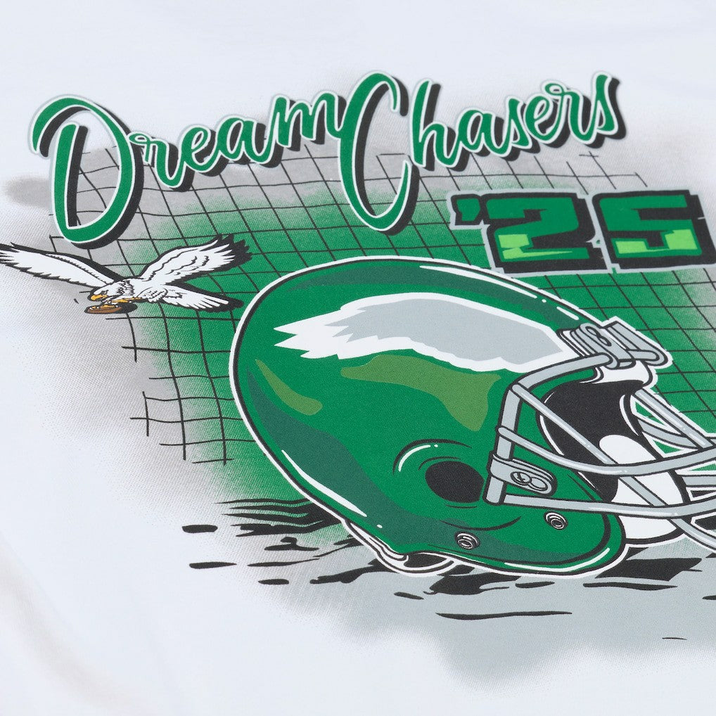 Philadelphia Eagles Dream Chasers Champions T-Shirt - White - Mitchell & Ness