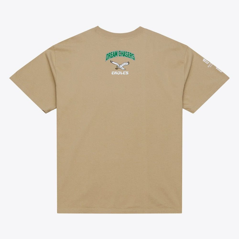 Philadelphia Eagles Dream Chasers Rings T-Shirt - Khaki - Mitchell & Ness