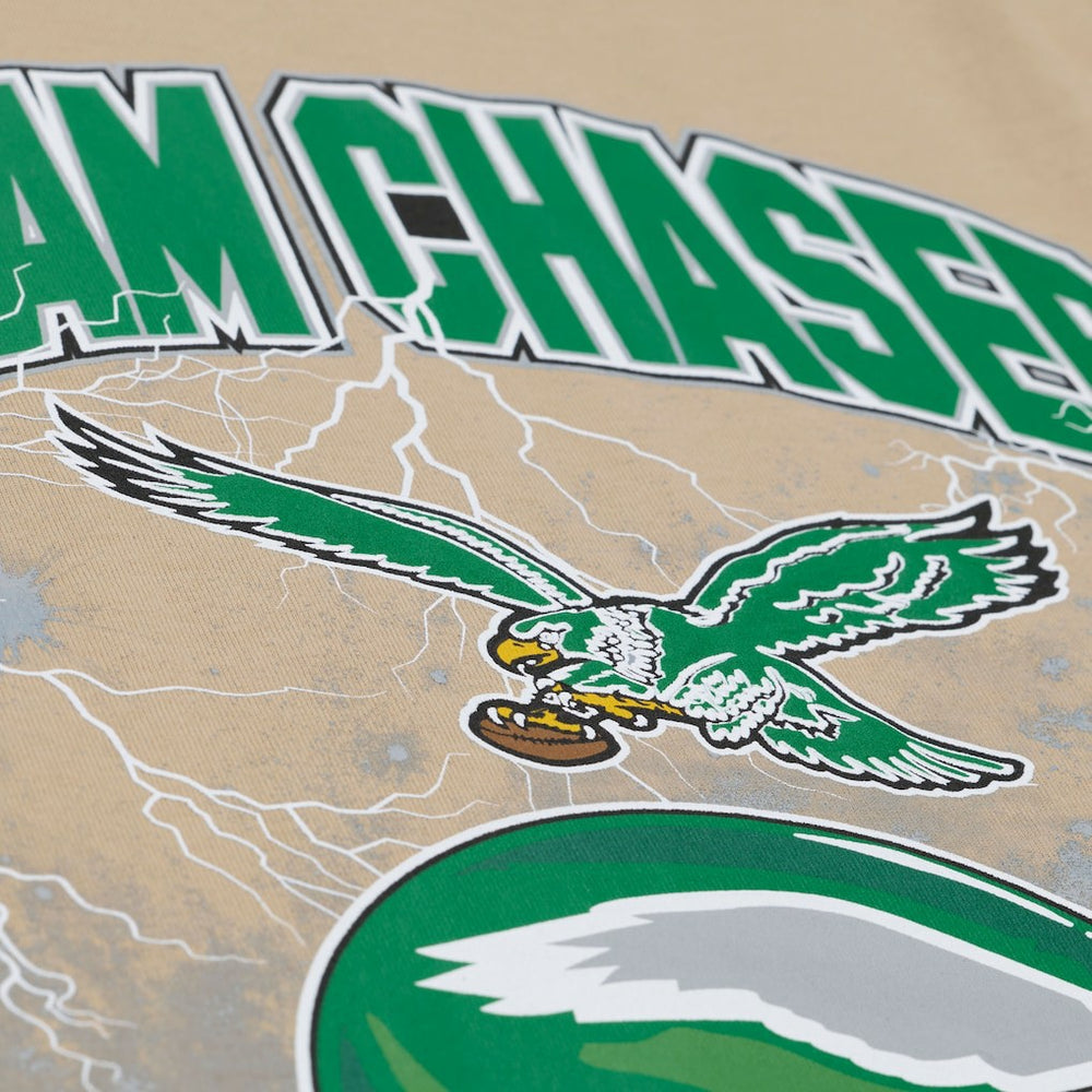 Philadelphia Eagles Dream Chasers Rings T-Shirt - Khaki - Mitchell & Ness