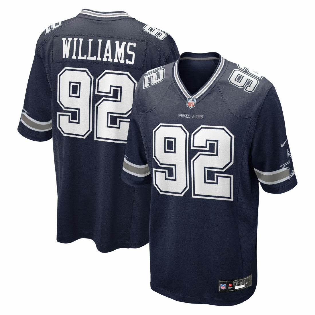 Quinnen Williams Dallas Cowboys Team Game Jersey - Navy - Nike