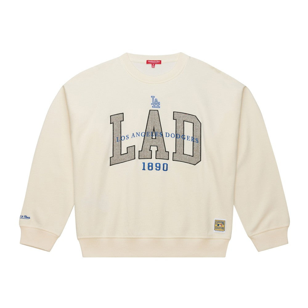 Los Angeles Dodgers Mitchell & Ness Women's Premium Crewneck Sweatshirt Outlet