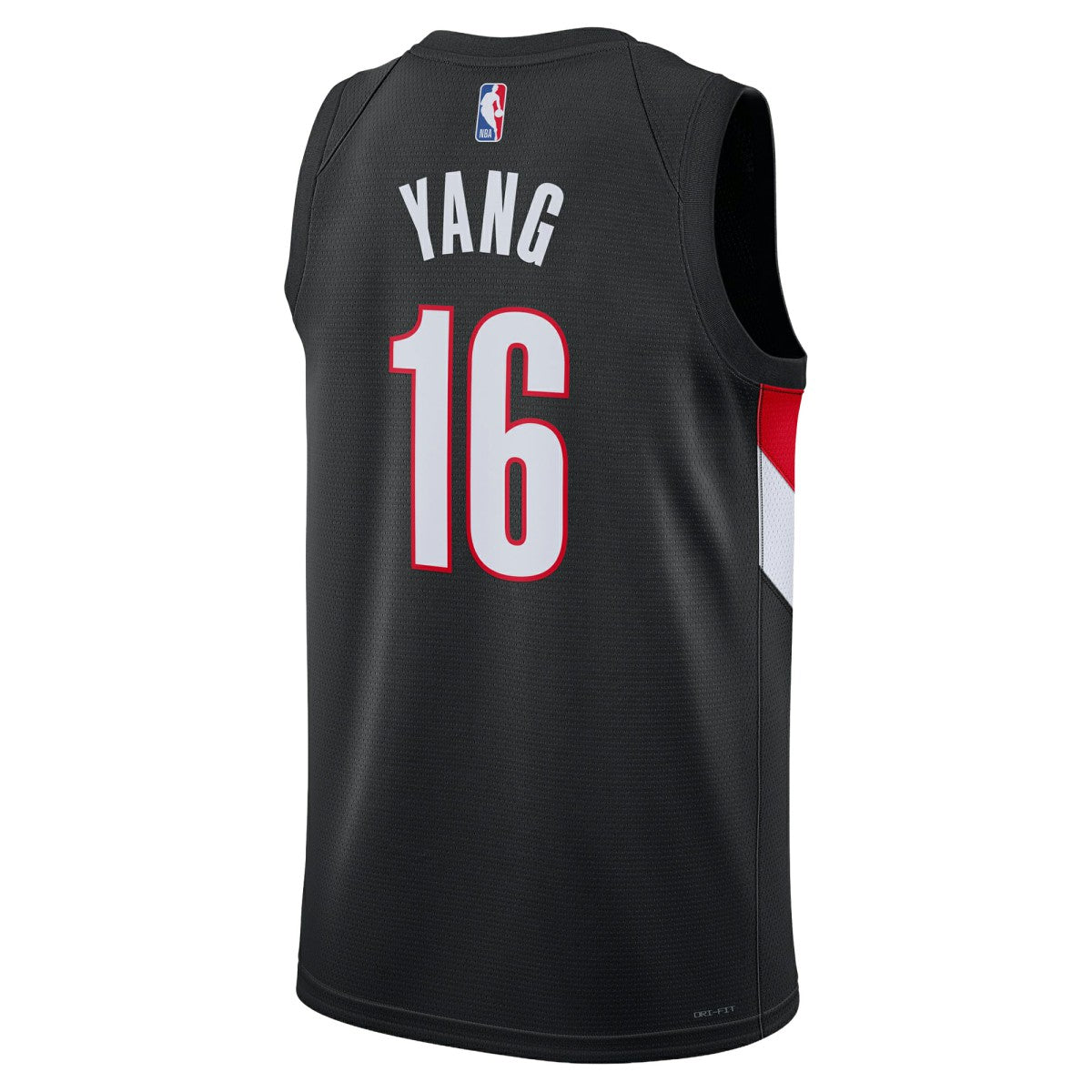 Nike Yang Hansen Portland Trail Blazers Unisex Swingman Jersey Icon Edition Black