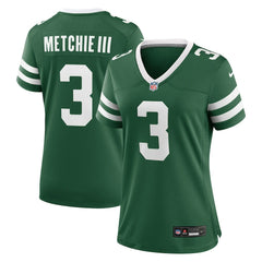 John Metchie III New York Jets Women's Team Game Jersey - Legacy Green - Nike