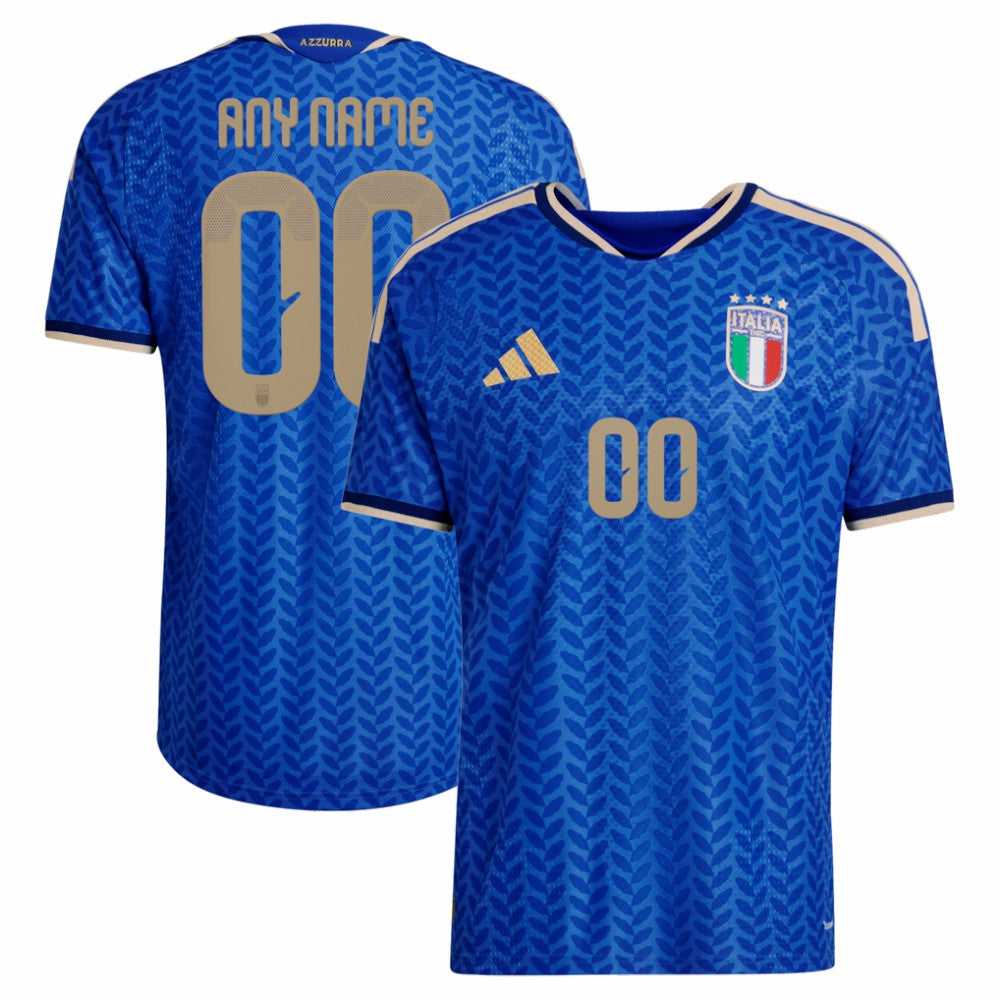 Adidas - Italy National Team FIFA x World Cup 2026 Home On Field Custom Jersey - Blue
