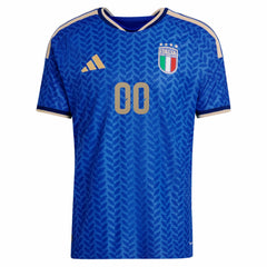 Adidas - Italy National Team FIFA x World Cup 2026 Home On Field Custom Jersey - Blue