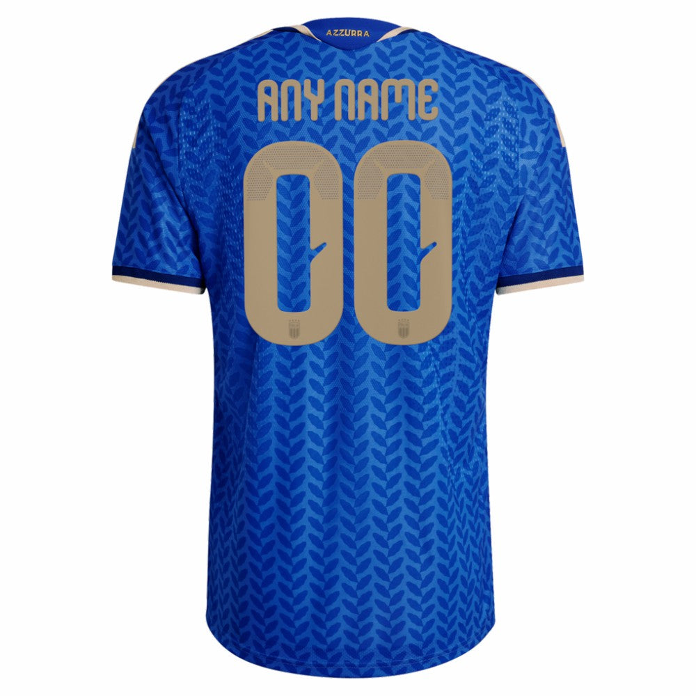 Adidas - Italy National Team FIFA x World Cup 2026 Home On Field Custom Jersey - Blue