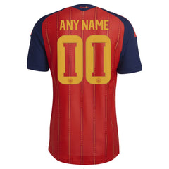 Adidas - Spain National Team FIFA x World Cup 2026 Home On Field Custom Jersey - Red