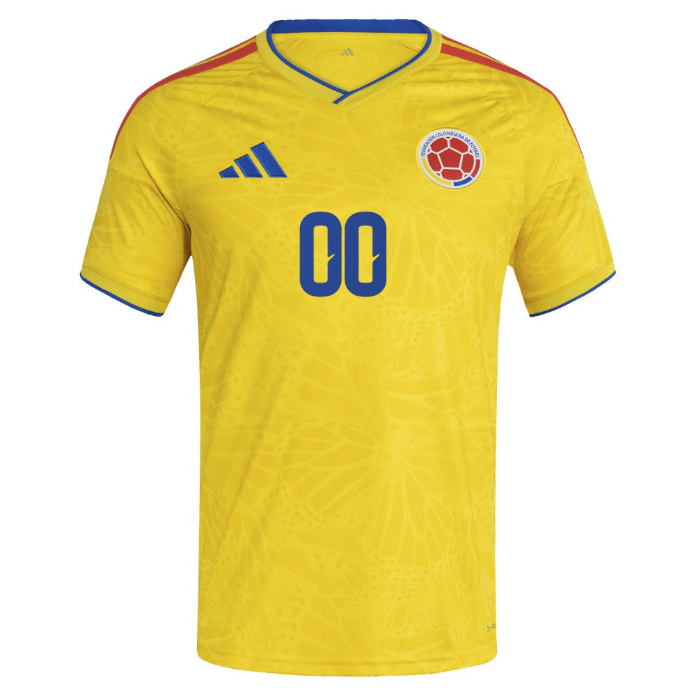 Adidas - Colombia National Team FIFA x World Cup 2026 Home Replica Custom Jersey - Yellow