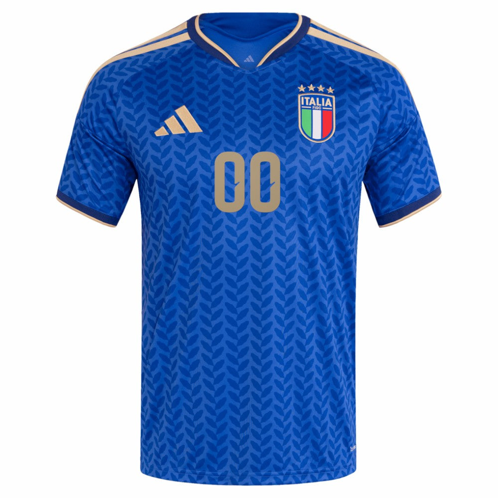 Adidas - Italy National Team FIFA x World Cup 2026 Home Replica Custom Jersey - Blue