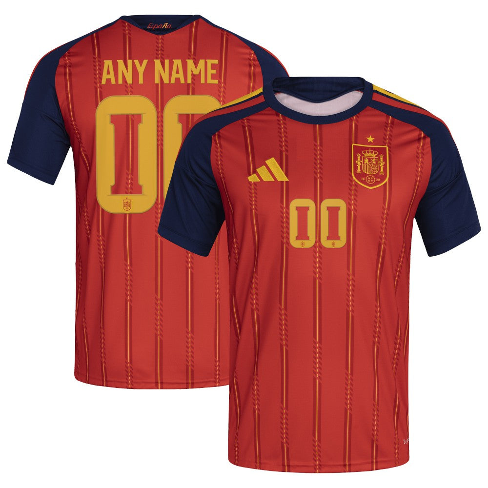 Adidas - Spain National Team FIFA x World Cup 2026 Home Replica Custom Jersey - Red