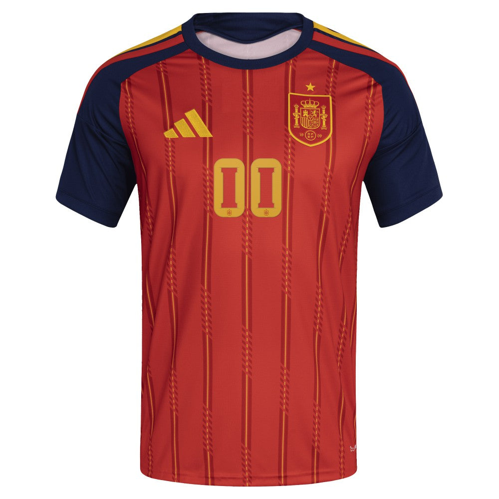 Adidas - Spain National Team FIFA x World Cup 2026 Home Replica Custom Jersey - Red