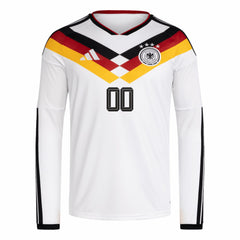 Adidas - Germany National Team FIFA x World Cup 2026 Home Replica Long Sleeve Custom Jersey - White