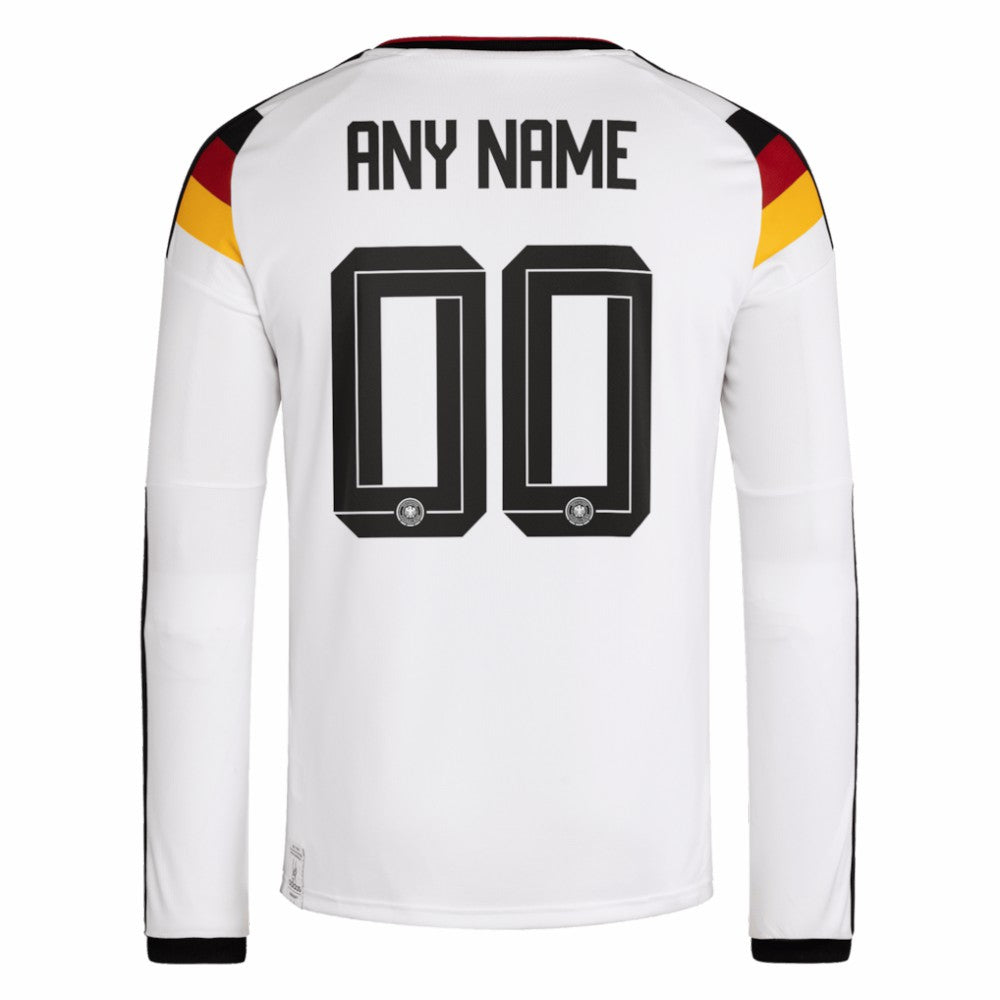 Adidas - Germany National Team FIFA x World Cup 2026 Home Replica Long Sleeve Custom Jersey - White
