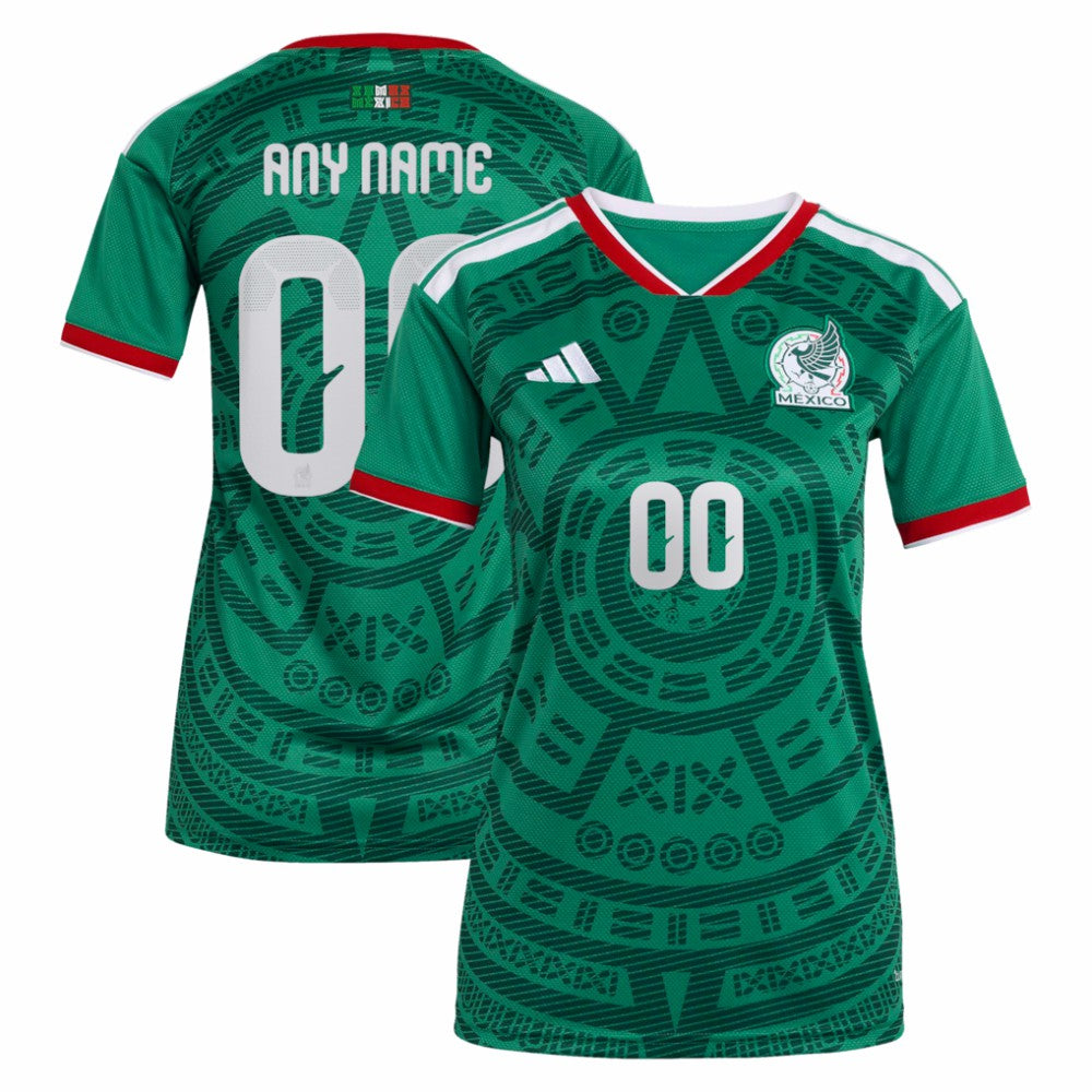 Adidas - Mexico National Team Women's 2026 Home Replica Custom Jersey - Green