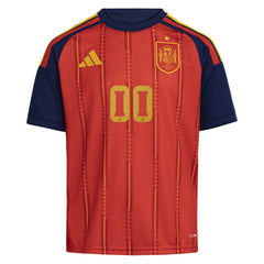 Adidas - Spain National Team Youth FIFA x World Cup 2026 Home Replica Custom Jersey - Red