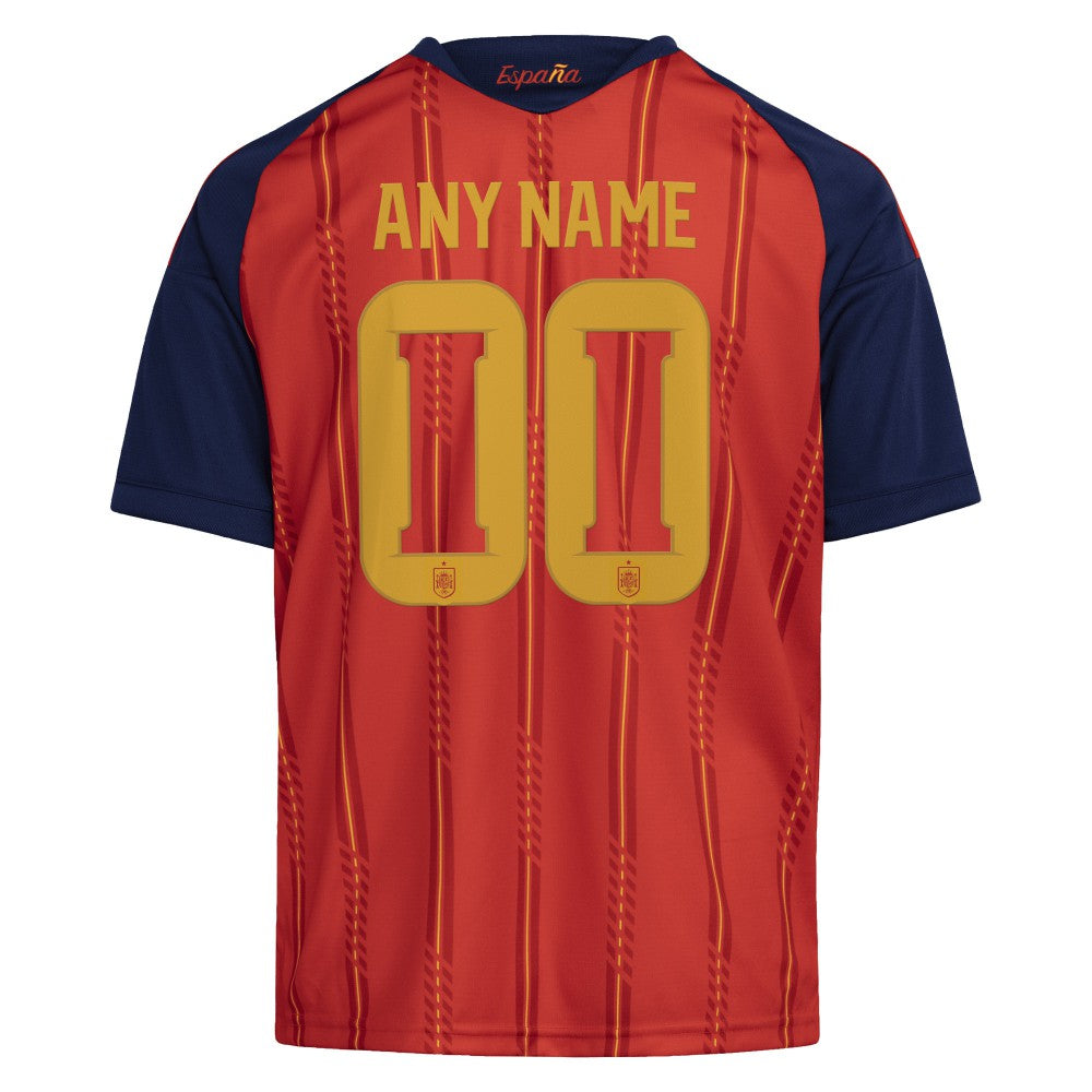 Adidas - Spain National Team Youth FIFA x World Cup 2026 Home Replica Custom Jersey - Red