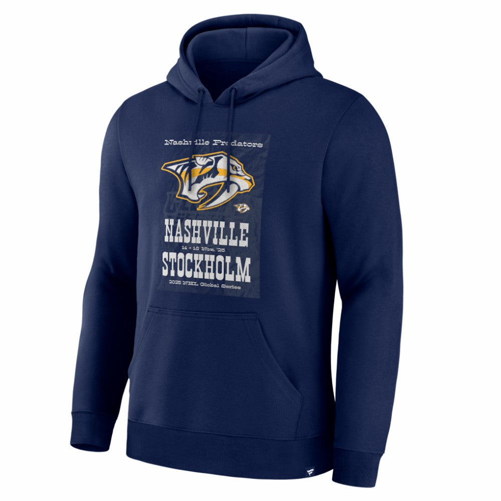 Nashville Predators 2025 NHL Global Series Hometown To Stockholm Legacy Hoodie - Navy | NHL sale