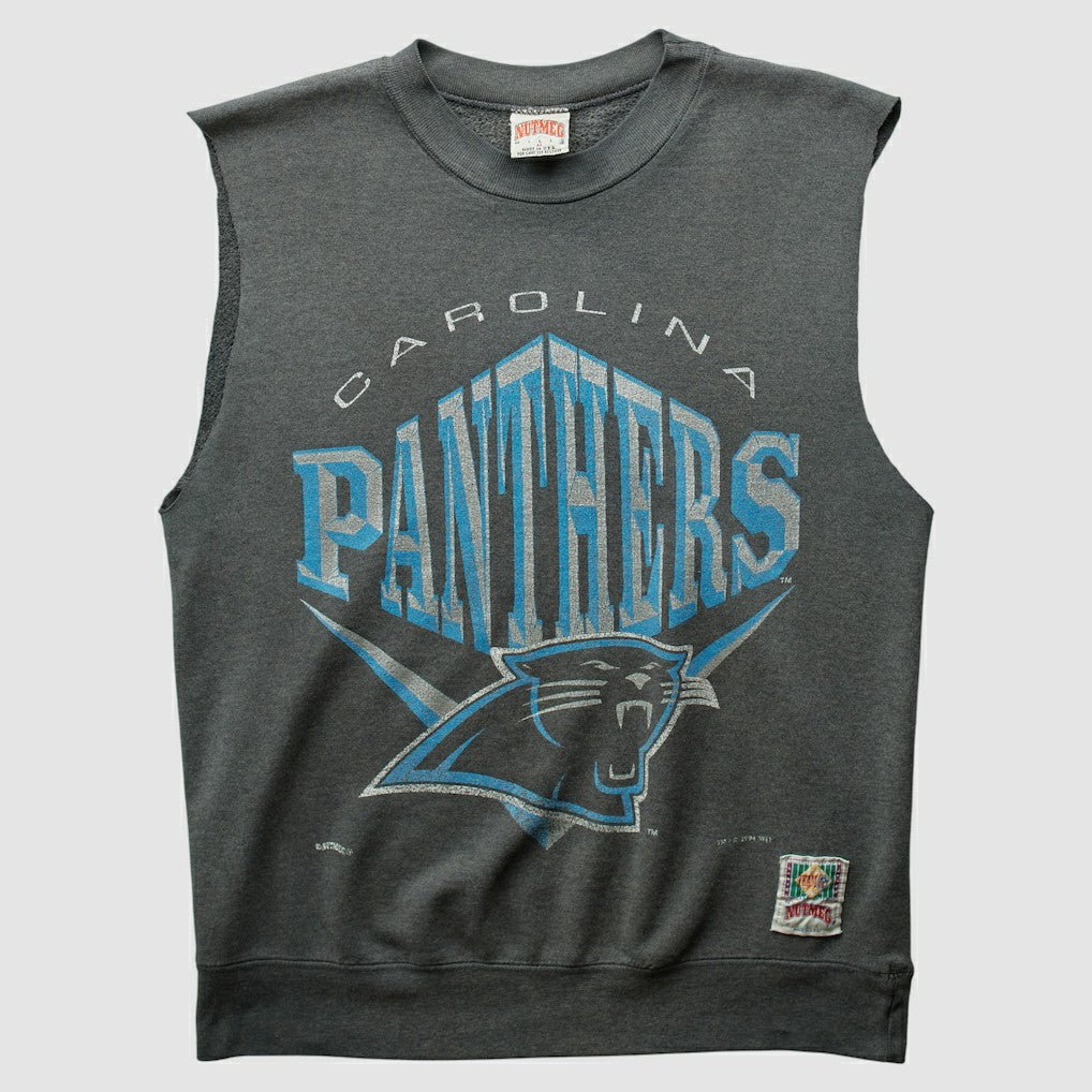 Carolina Panthers Nutmeg Mills 90s Pullover Sweatshirt - Charcoal Vintage - Fanatics