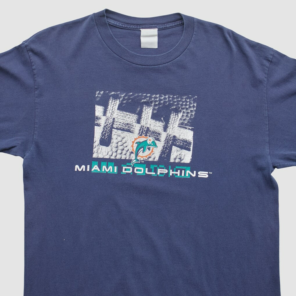 Miami Dolphins 2000s Long Sleeve T-shirt - Navy Vintage - Fanatics