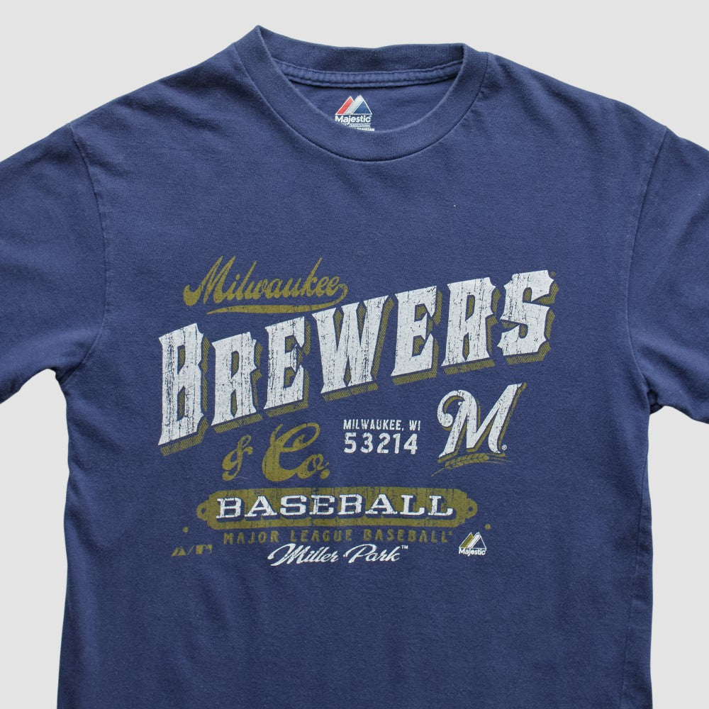 Milwaukee Brewers Majestic 2010s T-shirt Sale