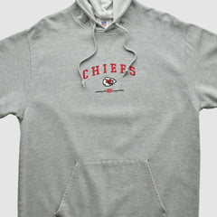 Kansas City Chiefs NFL 2000s Hooded Pullover Sweatshirt - Heather Gray Vintage - Fanatics