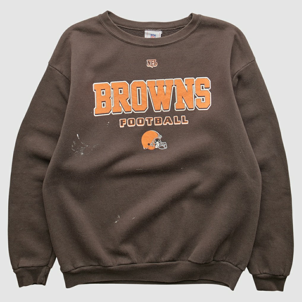 Cleveland Browns NFL 2000s Pullover Sweatshirt - Brown Vintage - Fanatics