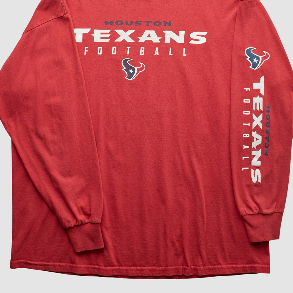 Houston Texans NFL 2000s Long Sleeve T-shirt - Red Vintage - Fanatics