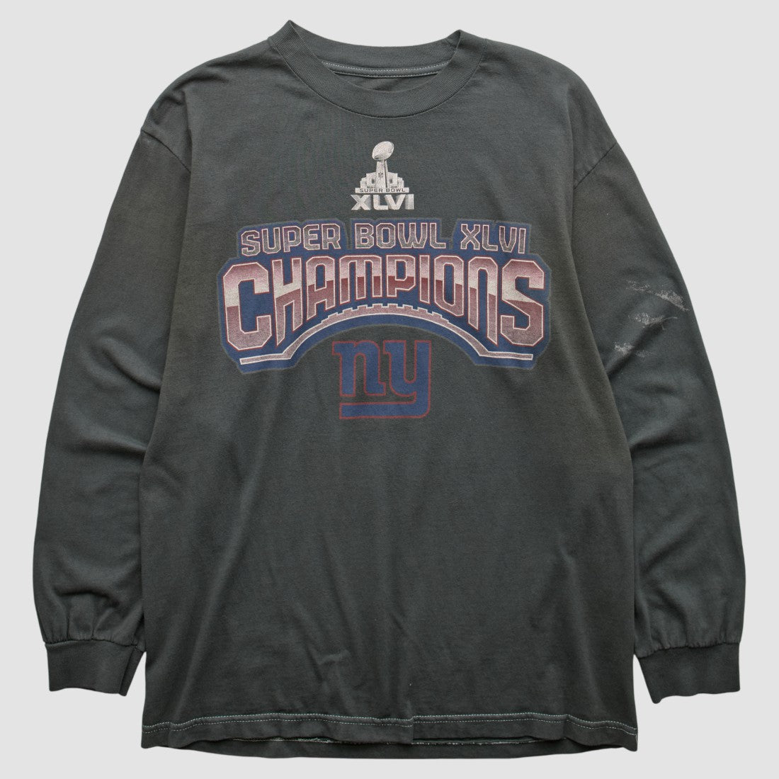 New York Giants 2012 Long Sleeve T-shirt - Black Vintage - Fanatics