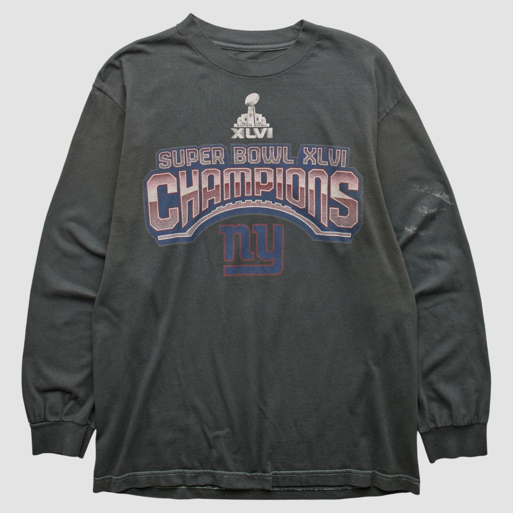 New York Giants 2012 Long Sleeve T-shirt - Black Vintage - Fanatics