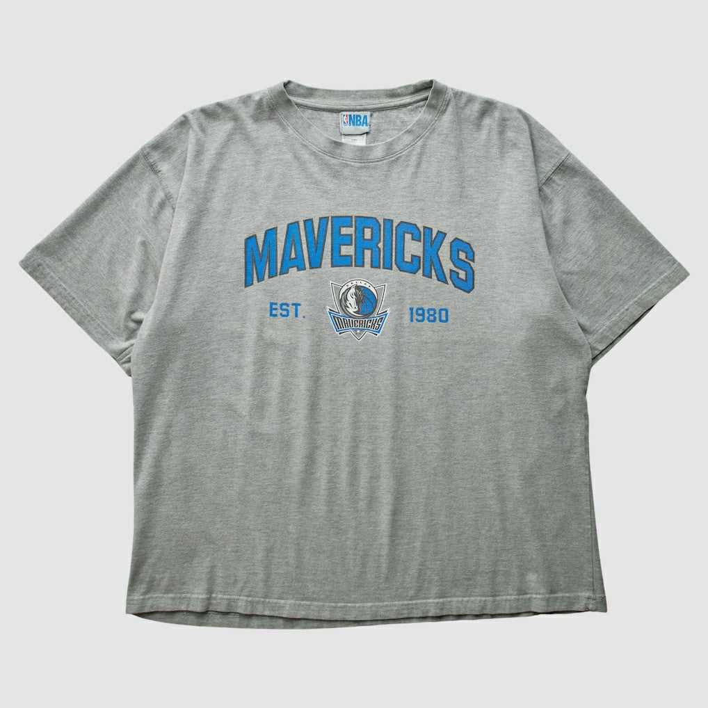 Vintage Dallas Mavericks NBA 2000s T-shirt Heather Gray