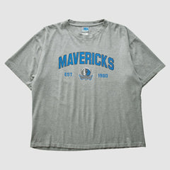 Vintage Dallas Mavericks NBA 2000s T-shirt Heather Gray