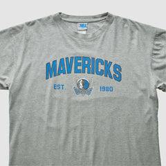 Vintage Dallas Mavericks NBA 2000s T-shirt Heather Gray