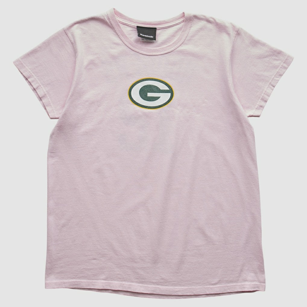 Green Bay Packers Reebok 2010s T-shirt - Pink Vintage - Fanatics