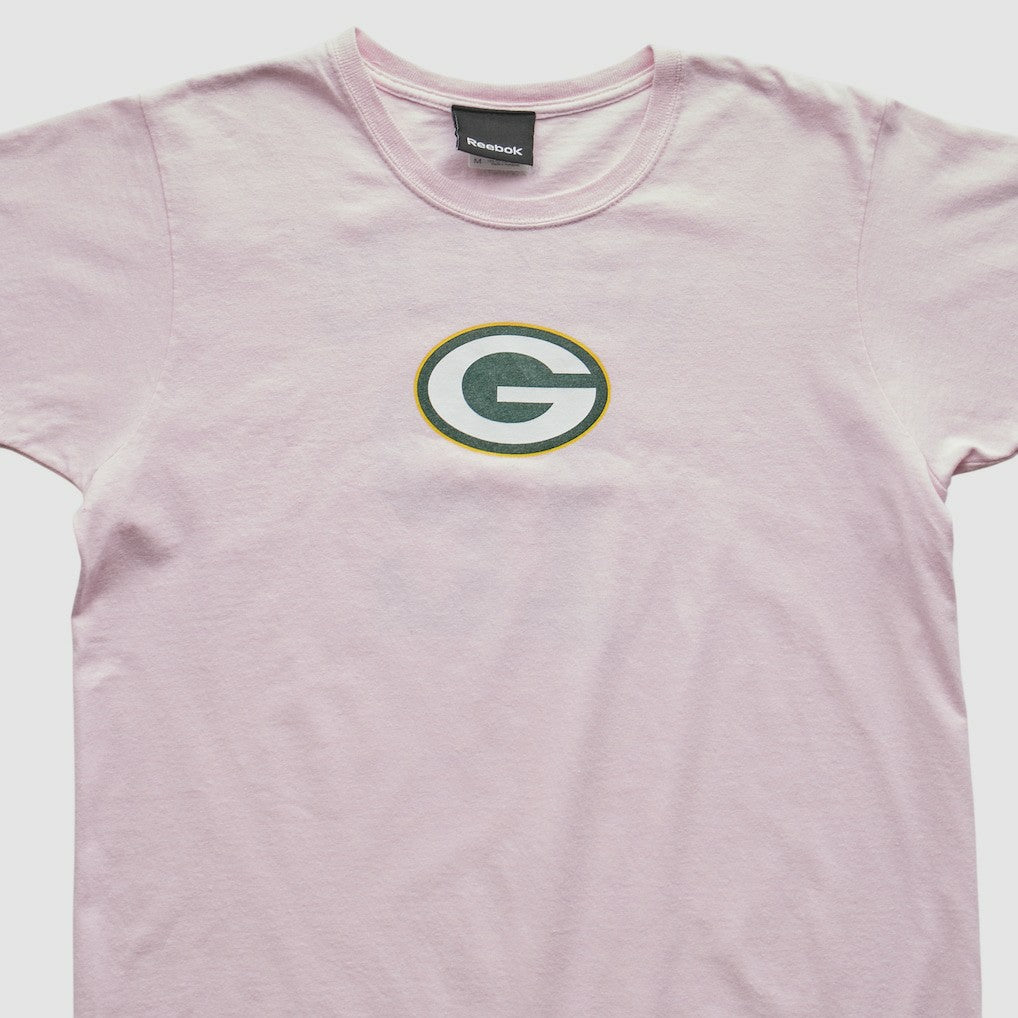 Green Bay Packers Reebok 2010s T-shirt - Pink Vintage - Fanatics